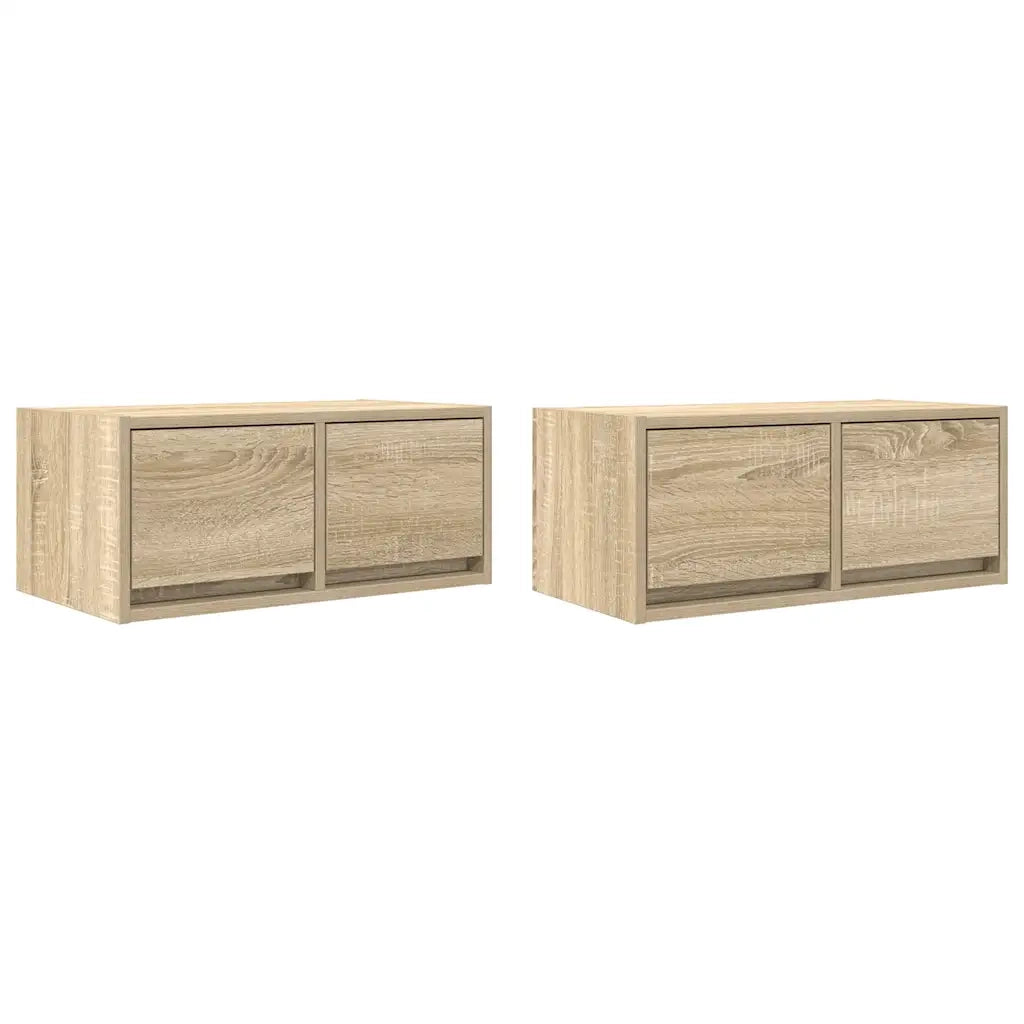 Mobili TV 2 pz Rovere Sonoma 60x31x25,5 cm in Legno Multistrato 861495