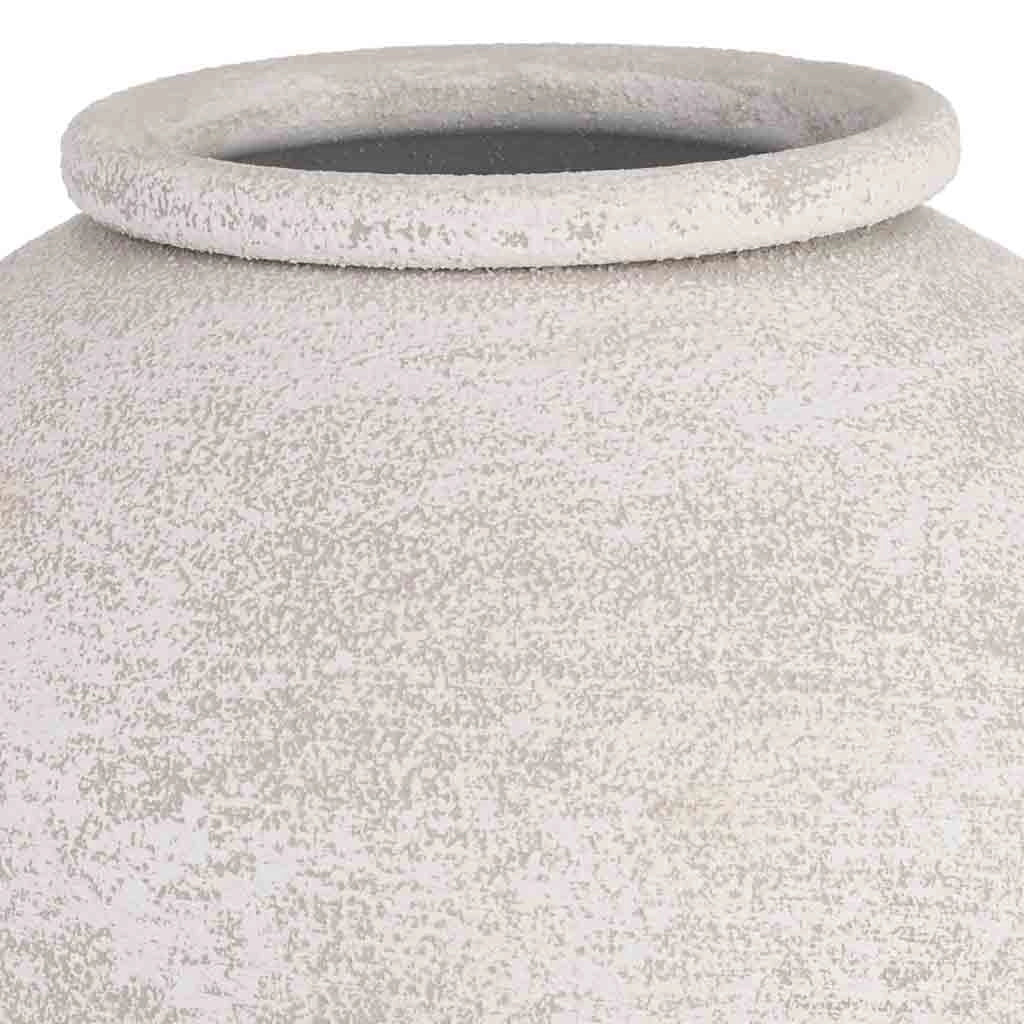 Vaso in metallo grigio 35,5x35,5x38h cm