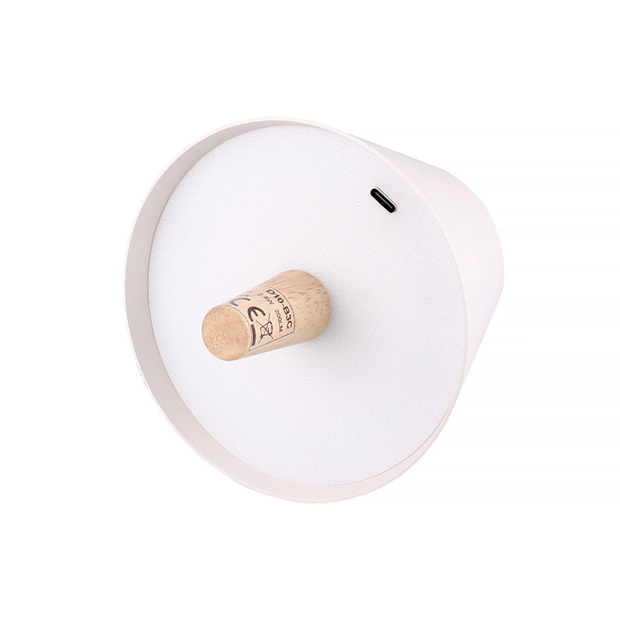 INNOVATIVA LAMPADA LED DA TAVOLO PORTATILE CON TAPPO PER BOTTIGLIA - ELEGANZA E FUNZIONALITA' IN UNICO DESIGN