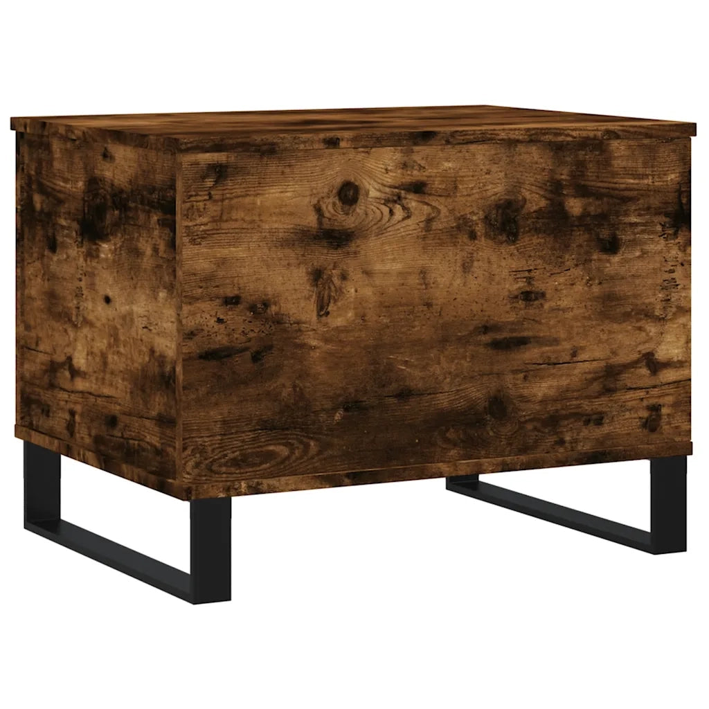 Tavolino da Salotto Rovere Fumo 60x44,5x45 cm Legno Multistrato 830961