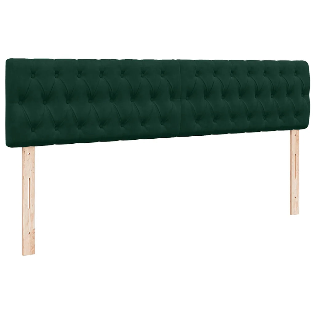 vidaXL Struttura Letto Pouf con Materassi 200x200 cm Velluto