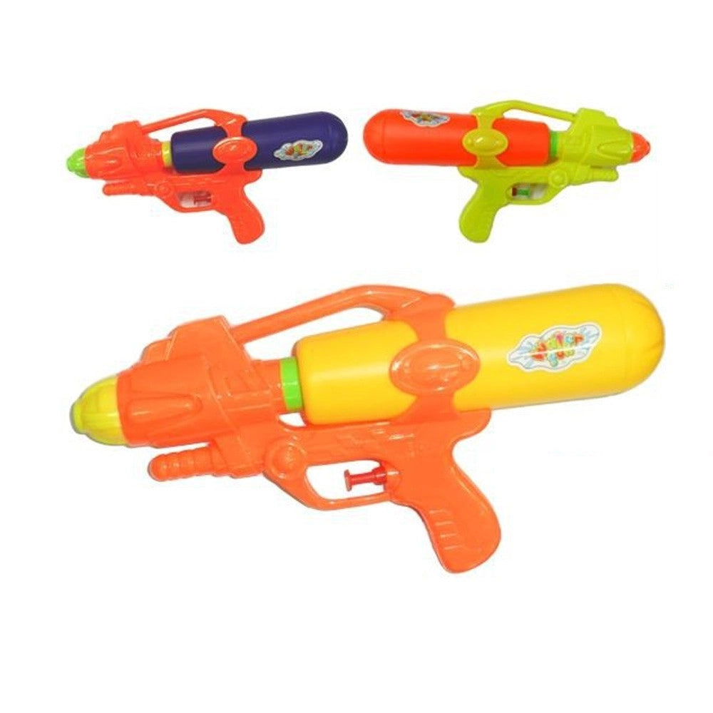 Trade Shop - 2 Pz Pistola Ad Acqua Giocattoli Per Bambini Gioco Mare Piscina Giardino 28 Cm -