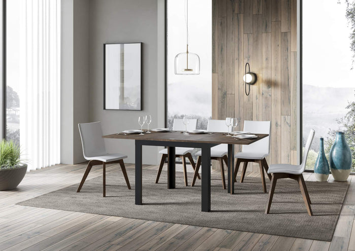 Tavolo Allungabile 90-180x90x78/80 cm Linea Libra Noce