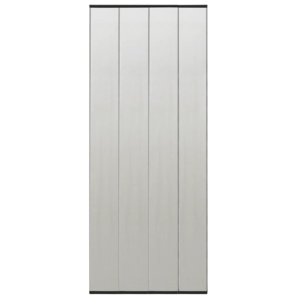 Zanzariera Porta con Tenda in Rete Nera 100x220 cm Poliesterecod mxl 87746