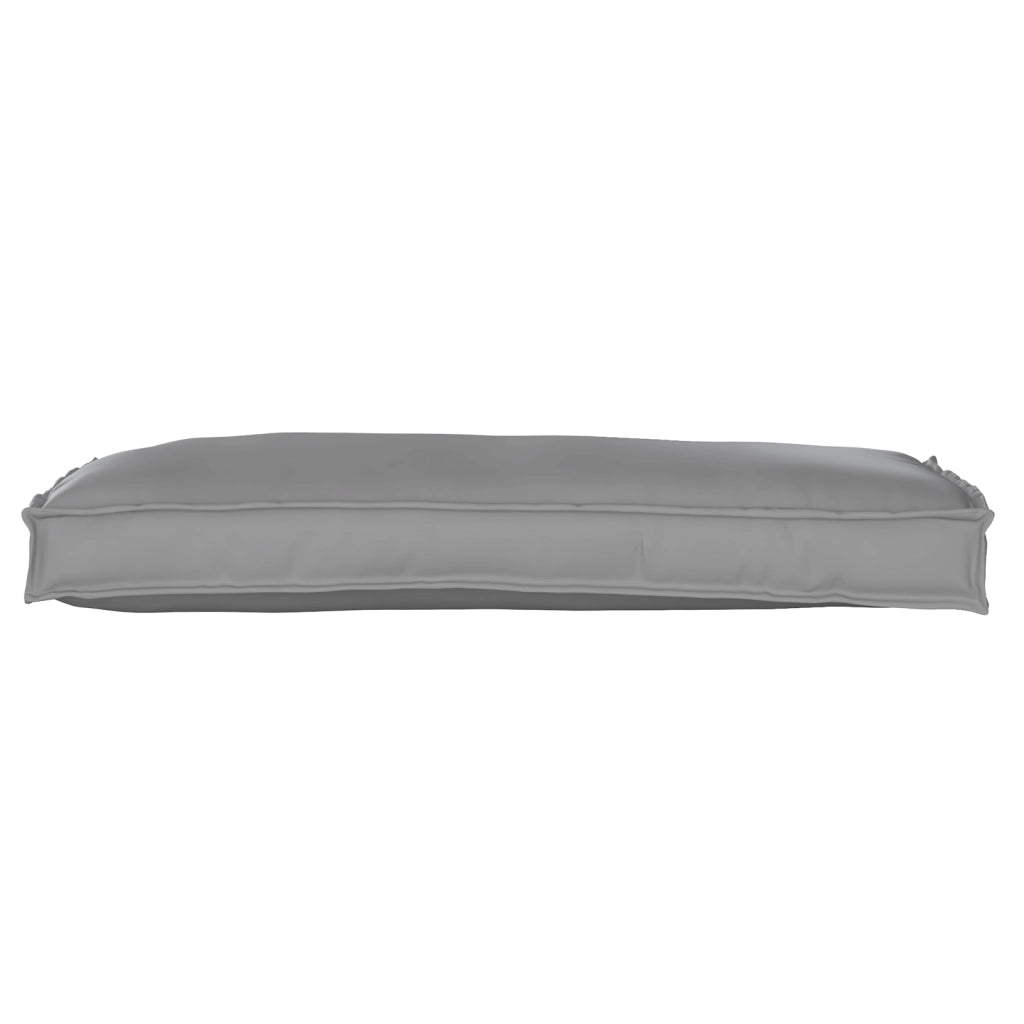 Cuscino per pallet per panca grigio 100x40x8 cm tessuto Oxford