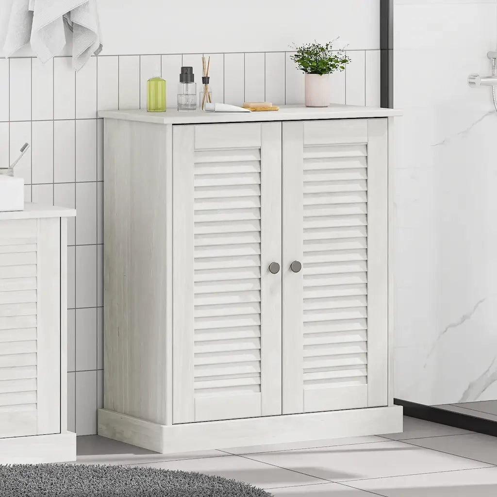 Mobile da Bagno VIGO Bianco e Bianco Antico 68 x 34 x 80 cm 4019108