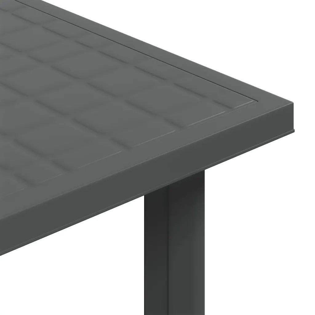 Tavolo da Giardino Antracite 80x75x72 cm in Plastica 48804