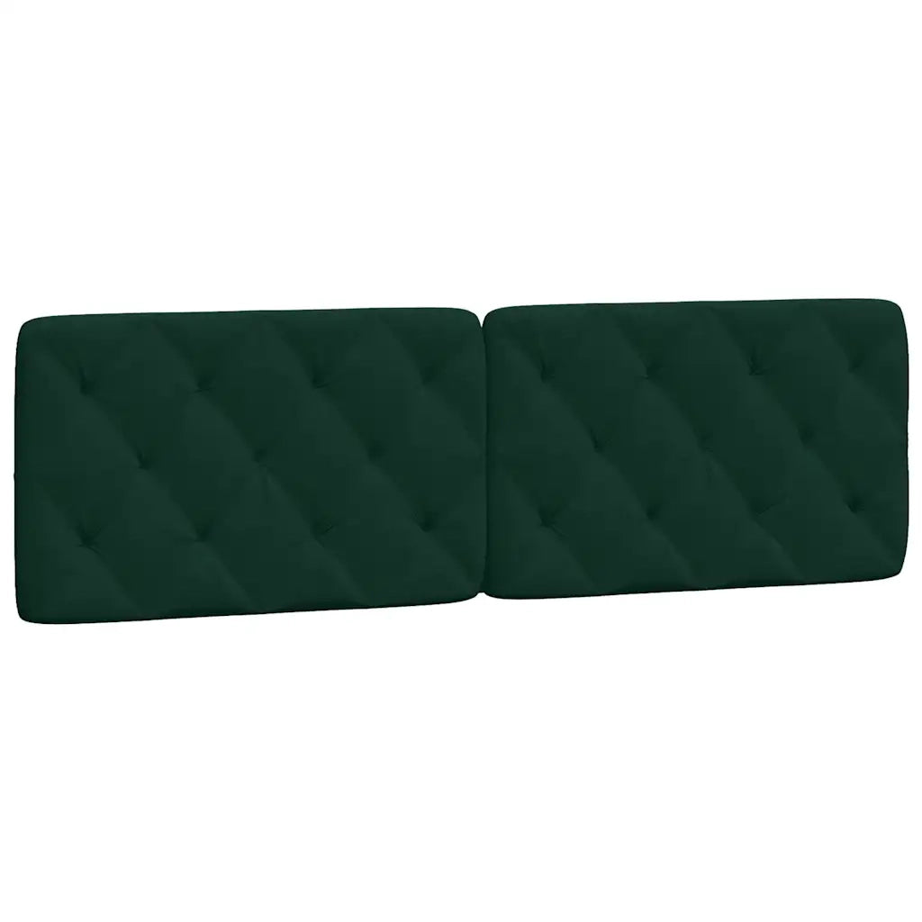 Letto con Materasso Verde Scuro 160x200 cm in Velluto