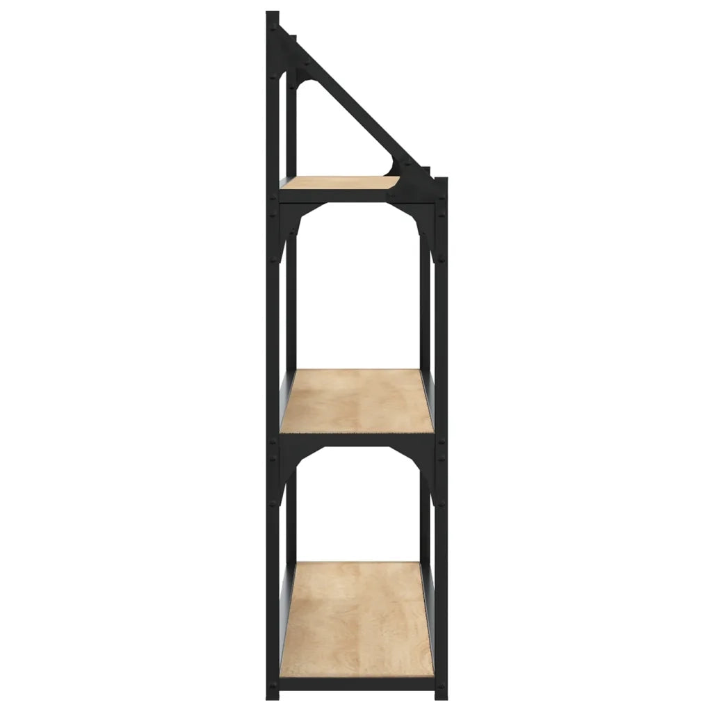 Scaffale Parete | Ripiano a parete | Mensola a parete 3Ripiani Rovere Sonoma 80x21x78,5cm Multistrato