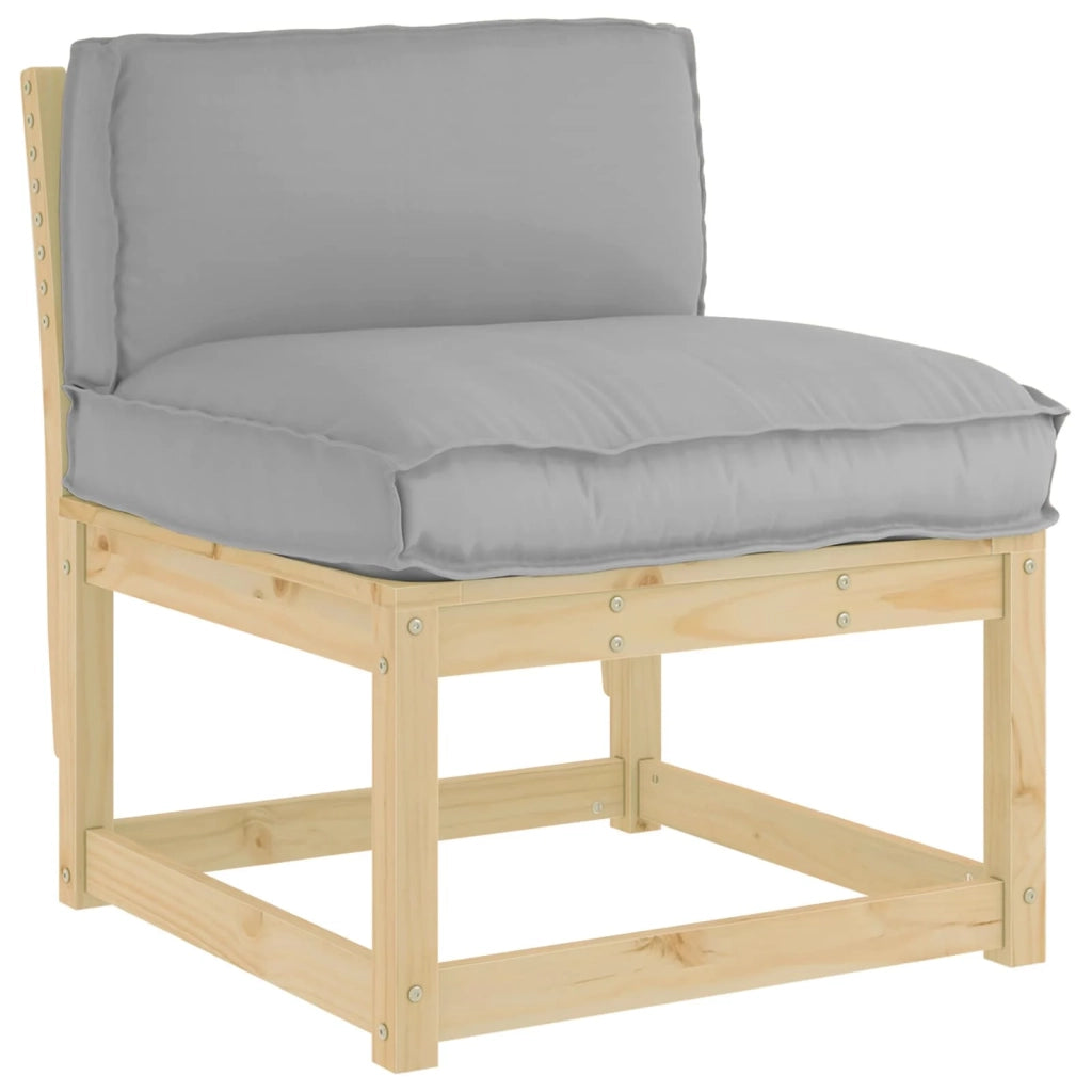 Cuscino Grigio 80 x 40 x 12 cm Tessuto Oxford 42001529