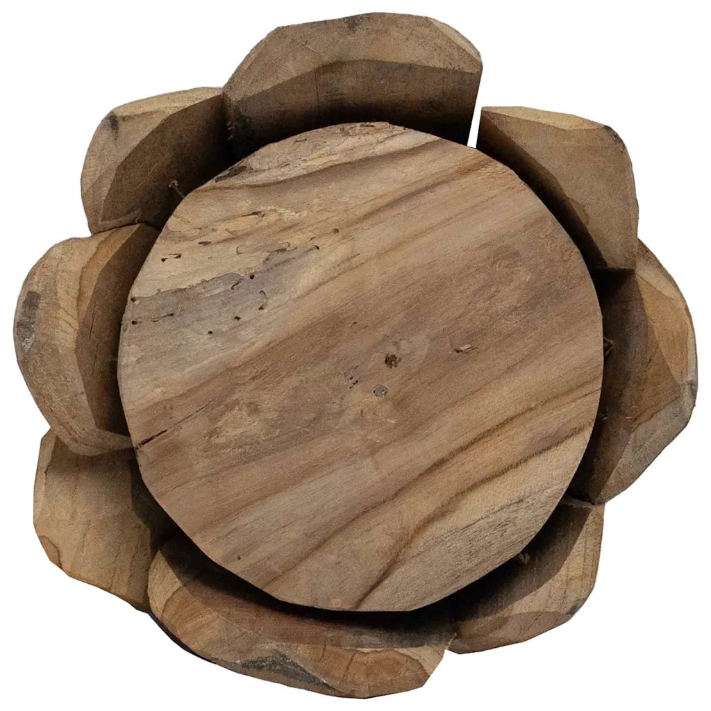 Albero di Natale Marrone 111 cm Legno massello di teak 42017939