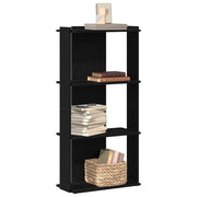Libreria a 3 Ripiani Nera 60x30x120 cm in Legno Multistrato 860266