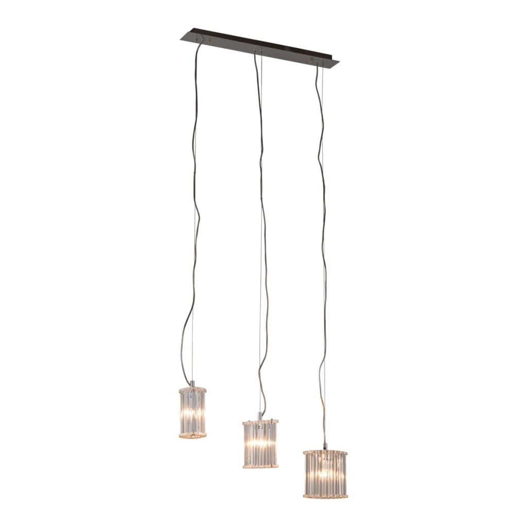 Lampadario Italux Crystal classico cromato 3xG9 MD61109-3A