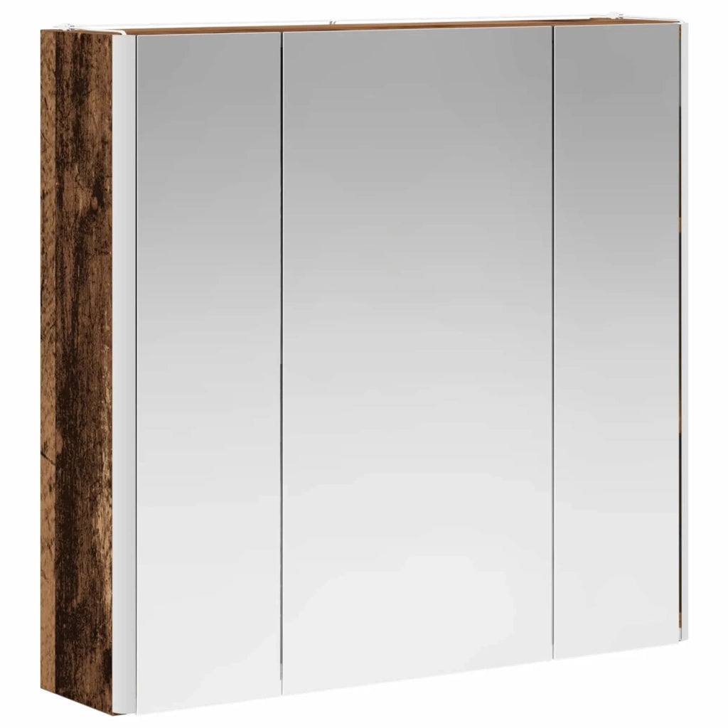 Mobiletto per specchio da bagno Legno vecchio 889253