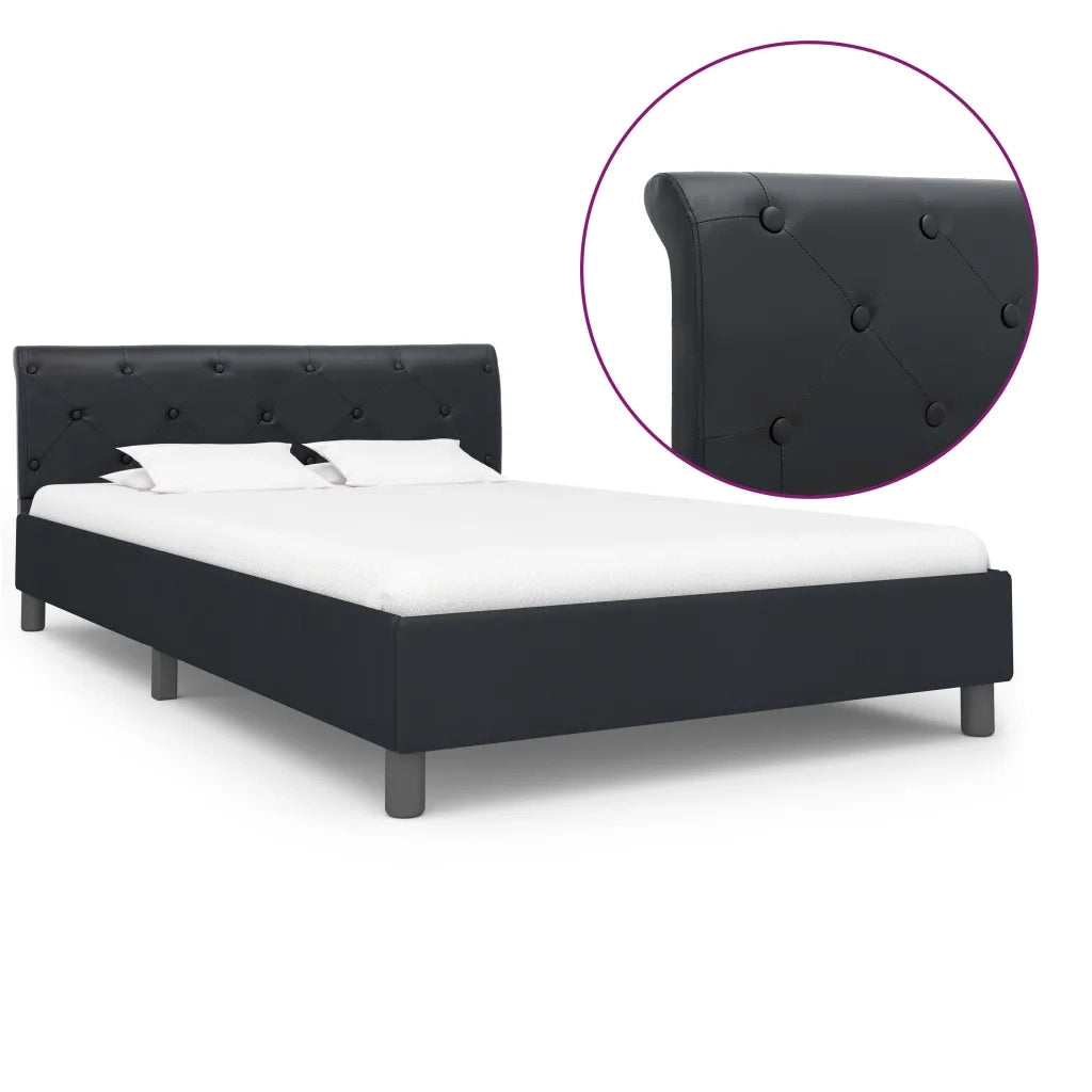 Giroletto Nero in Similpelle 140x200 cm