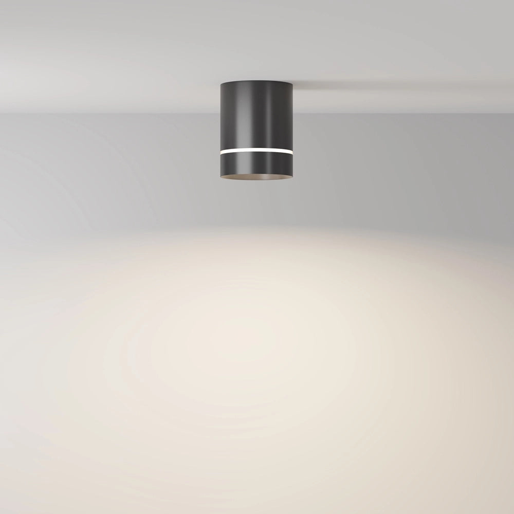 Plafoniera LED Maytoni Orlo nera 9W 4000K alluminio