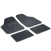 Trade Shop - Tappetini Auto Moquette 4 Pezzi Con Antiscivolo E Battitacco Salvascarpa -