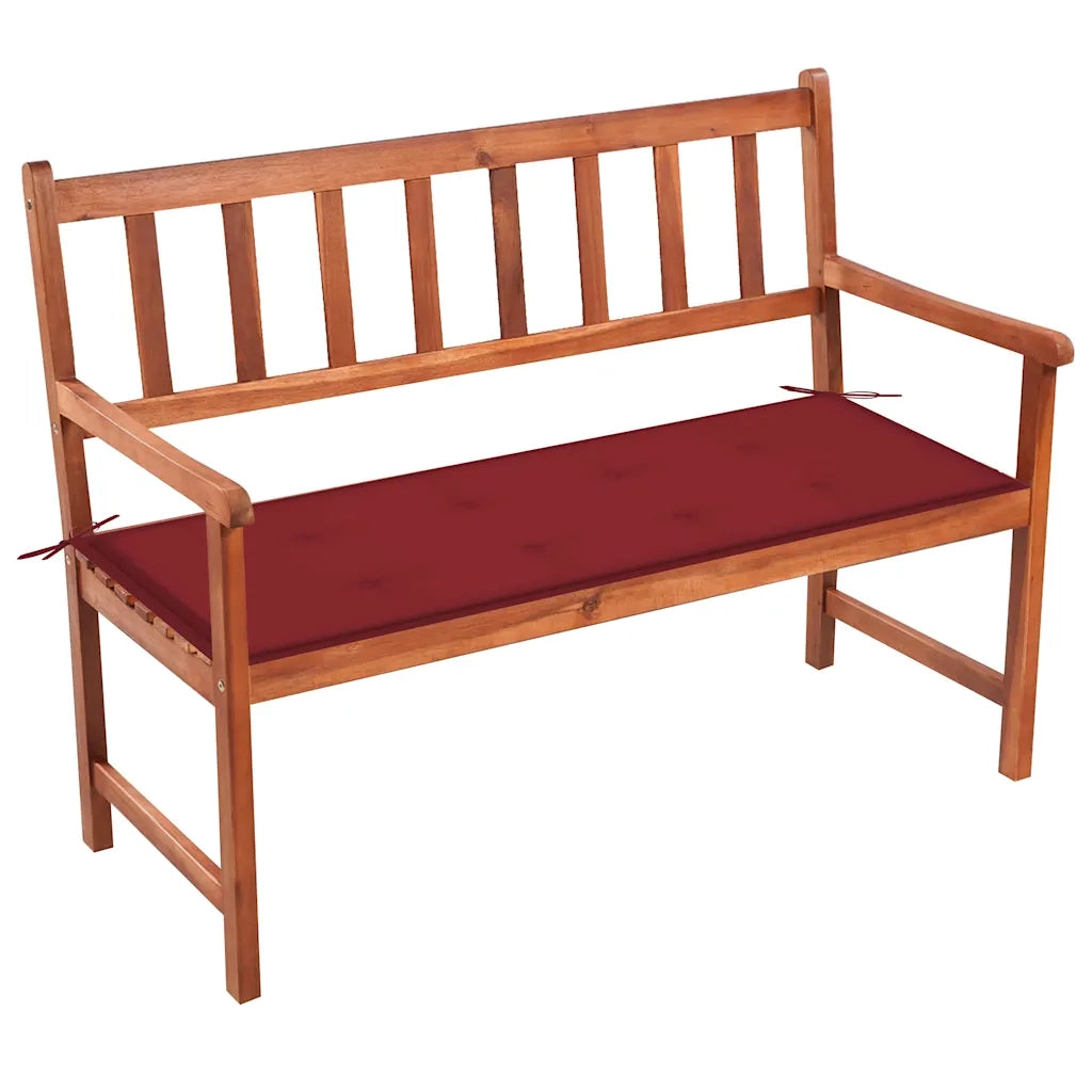 Panca da Giardino con Cuscino 120 cm in Massello di Acacia cod mxl 45889