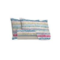 Set Lenzuola Singolo con Stampa Sopra Sotto e Federe Love Lines