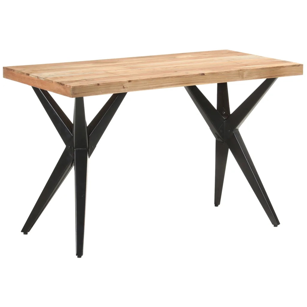 Tavolo da Pranzo 120x60x76 cm in Legno Massello di Acacia cod mxl 67961