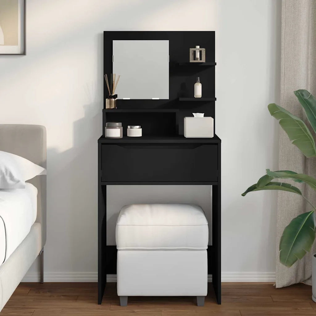 Tavoli da Trucco per Camera da Letto Nero 80 x 39,6 x 135 cm
