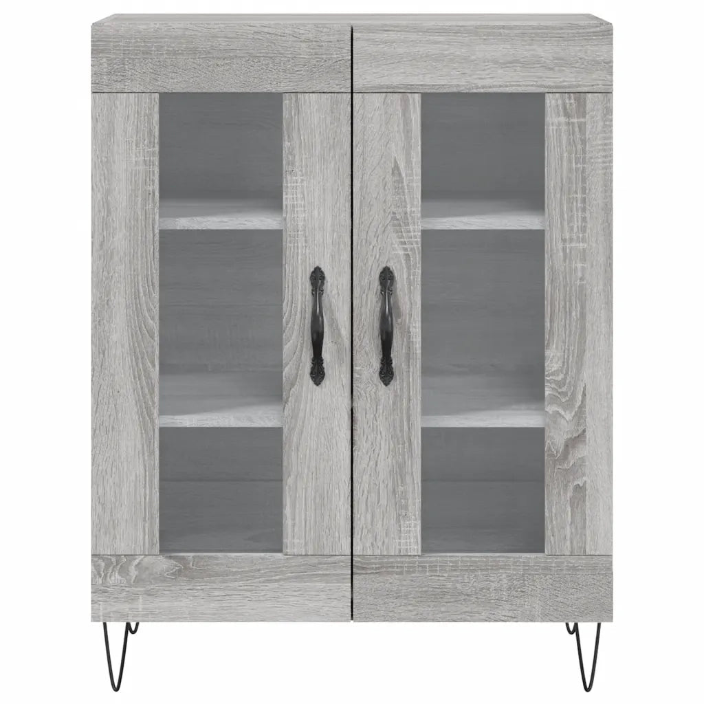 Credenza-Buffet-Armadio da cucina Grigio Sonoma 69,5x34x90 cm in Legno Multistrato 260477