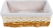 Cestino in Rattan a Mano Tessuto - Cassetto con Coperchio - Cassetto di Archiviazione - Cassetto per Bambini - Cassetto di Archiviazione per la Stanza da Bagno - Materiale Duraturo