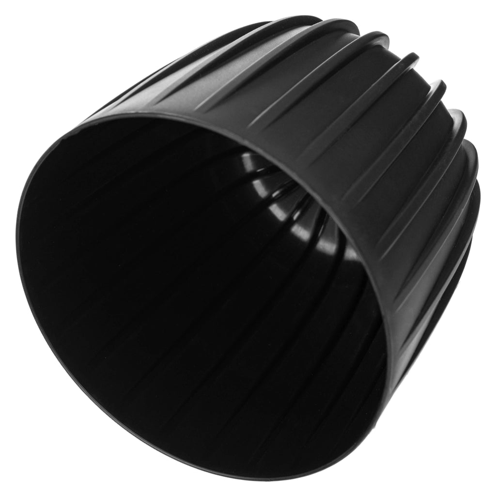 KADAX Vaso da fiori, coprivaso rotondo in plastica da 12,5 cm, supporto per fiori nero