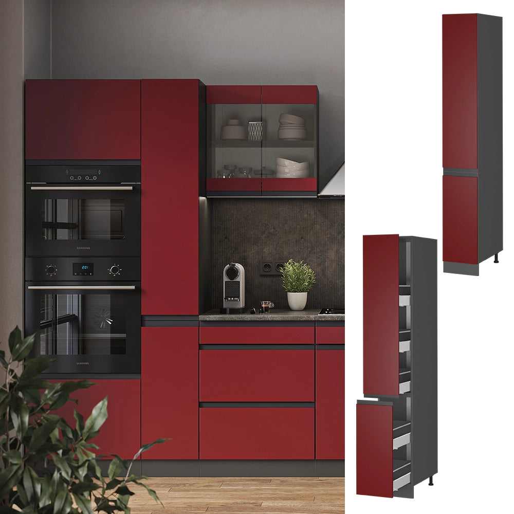 Vicco Mobile alto Rosso 30 cm Forma a J