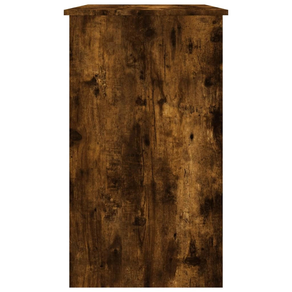 Scrivania da ufficio postazione di lavoro mobile per computer studio rovere affumicato 90 x 45 x 76 cm legno ingegnerizzato marrone 02_0023593