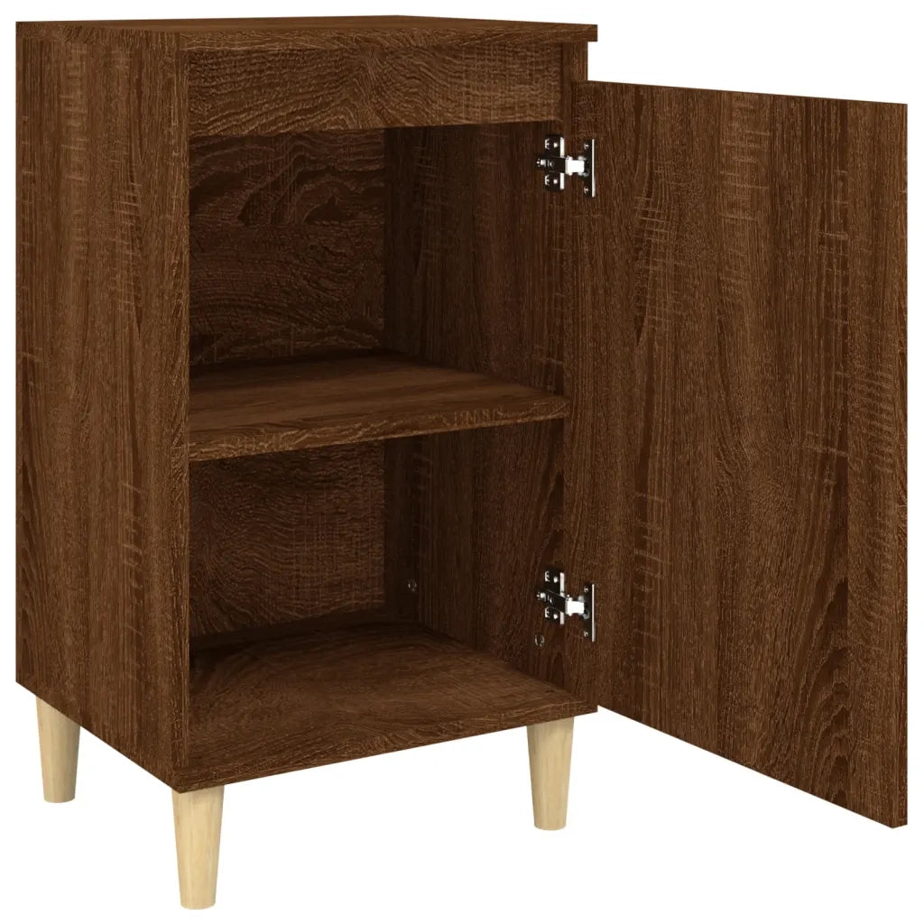 Comodino-Tavolino da notte Rovere Marrone 40x35x70 cm in Legno Multistrato