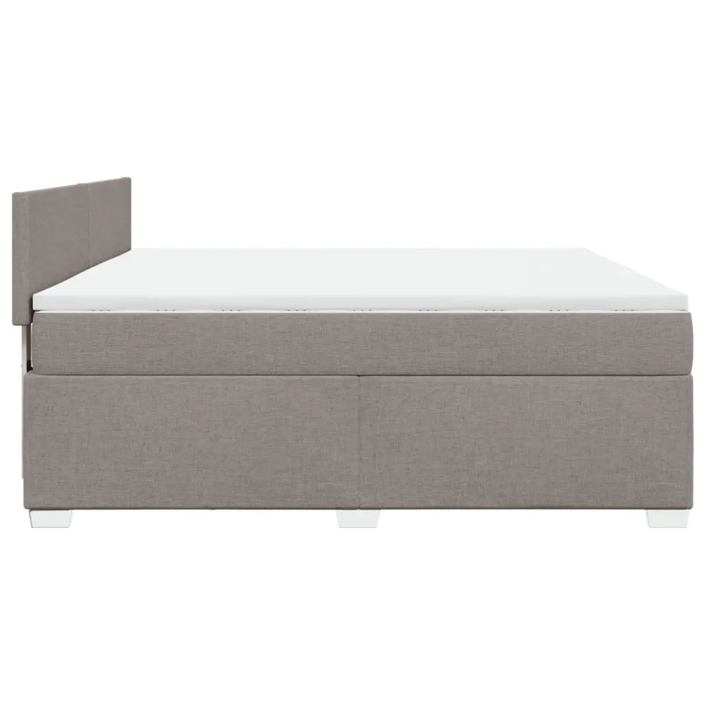 Giroletto a Molle con Materasso Tortora 180x200 cm in Tessuto 3285964