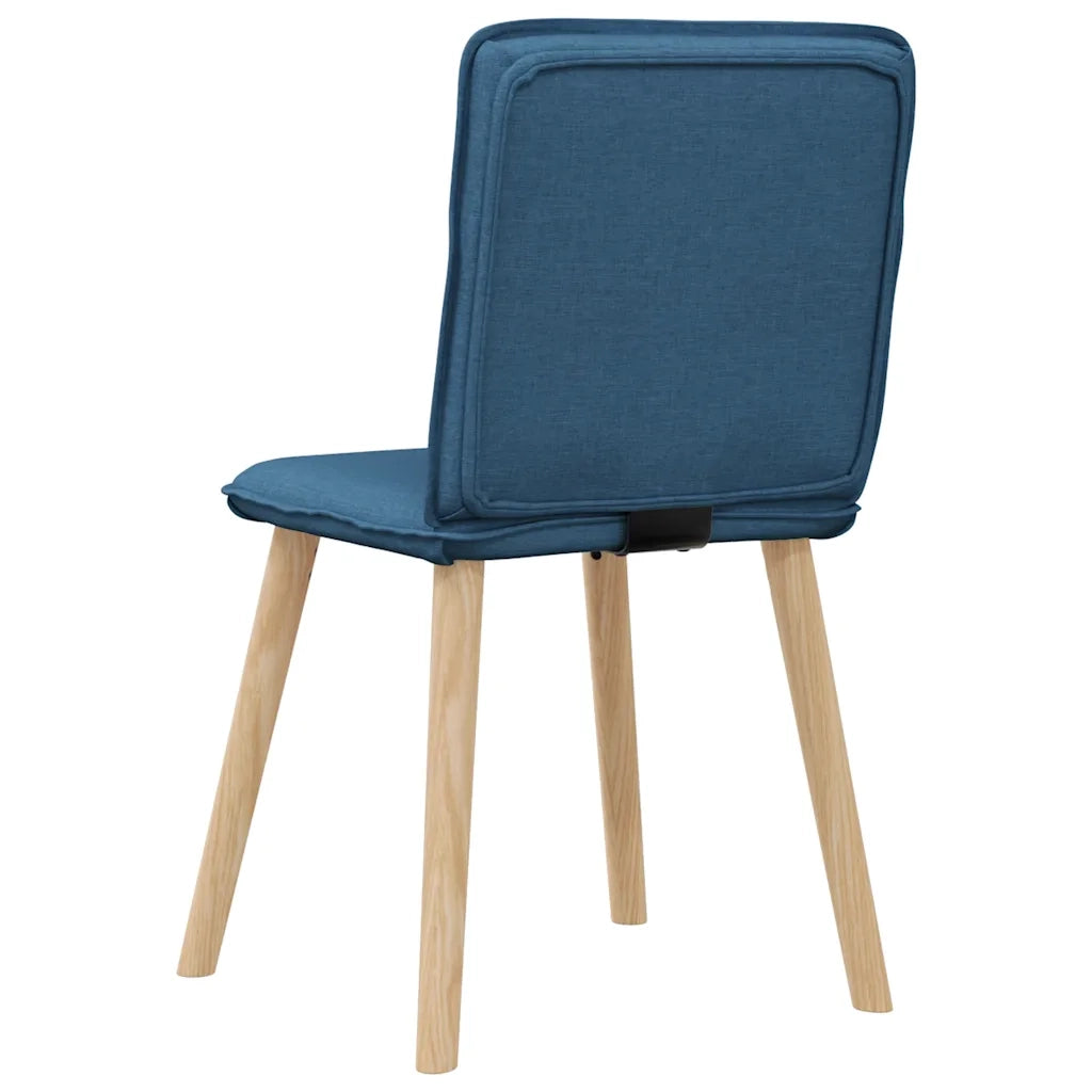 Sedie da Pranzo 4 pz Blu in Tessuto 3315328
