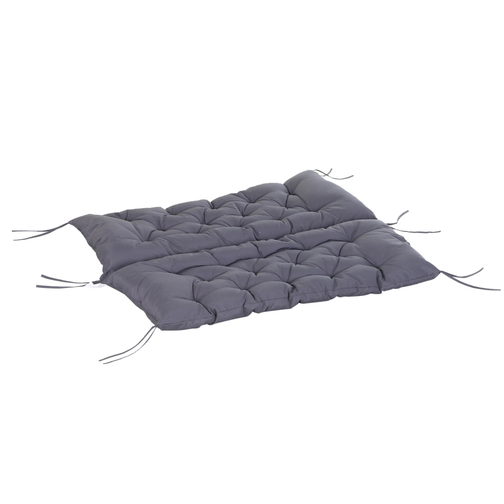 Cuscino per Divano da Giardino 2 Posti ¨C zephmum ¨C Grigio 132x110x10 cm
