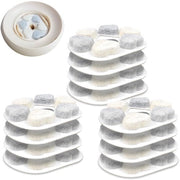 Filtro sostitutivo per fontana per gatti 12x – Compatibile con tutte le fontane per bere per gatti Pretty Paw – Brevevitato – Set innovativo di filtri sostitutivi a forma di cuore con sei punti di filtraggio di carbone attivo ad alta densità