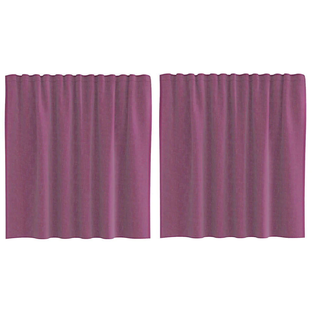 vidaXL Tende in Voile con Passanti 2 pz Viola 140x140 cm