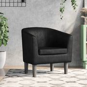 Divano Sedia-Poltrona Cabriolet Nera in Similpelle 532661