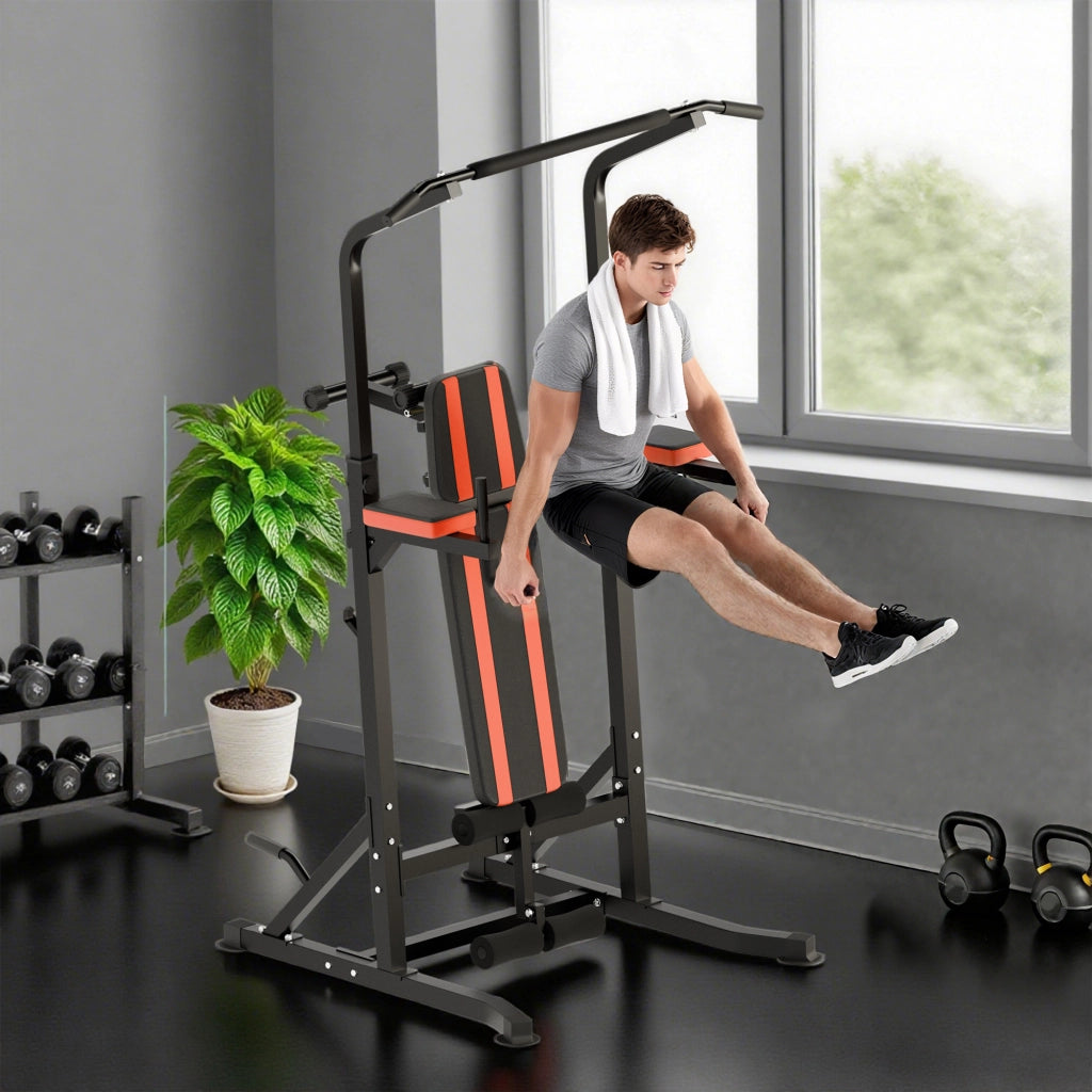 Stazione Fitness Multifunzione Pieghevole ¨C Zephmum ¨C Acciaio, Regolabile, Portata 150kg