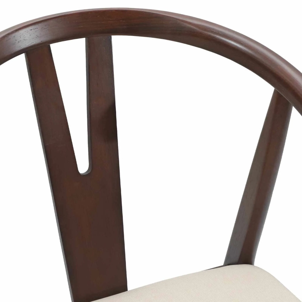 Sedia da pranzo 2 pcs Marrone chiaro e chiaro