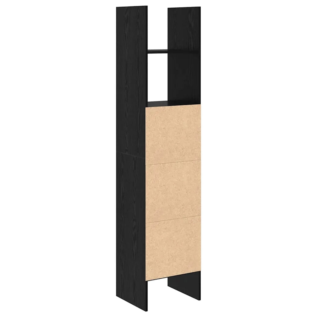vidaXL Armadio per Libri Rovere nero 40 x 35 x 180 cm