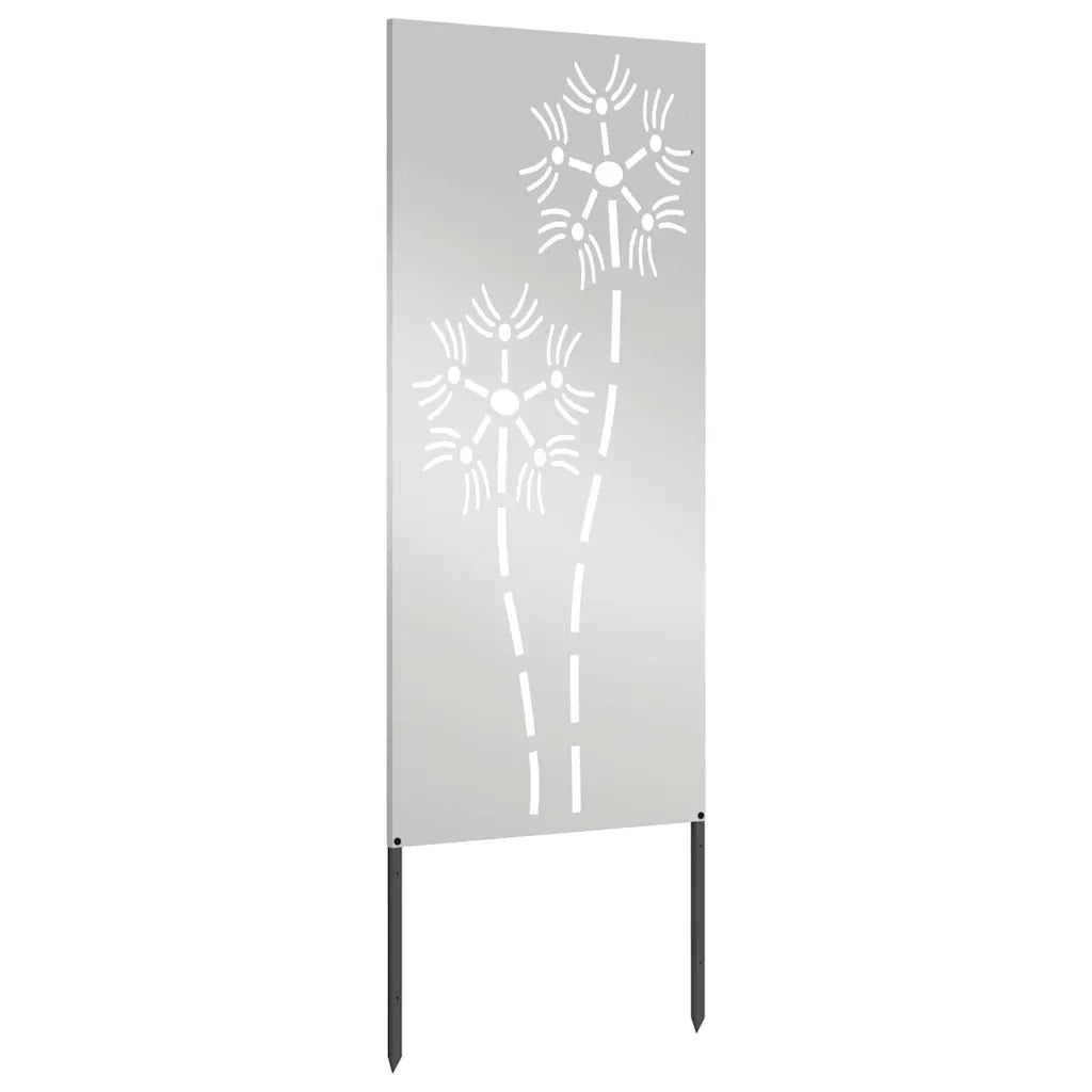 vidaXL Pannello Decorativo da Giardino Altro Argento 50 x 140 cm
