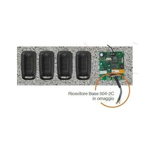 KIT 4 TELECOMANDI + RICEVITORE JCM K4MUV 1101244 AUTOMAZIONE AUTOMATISMI NUOVO