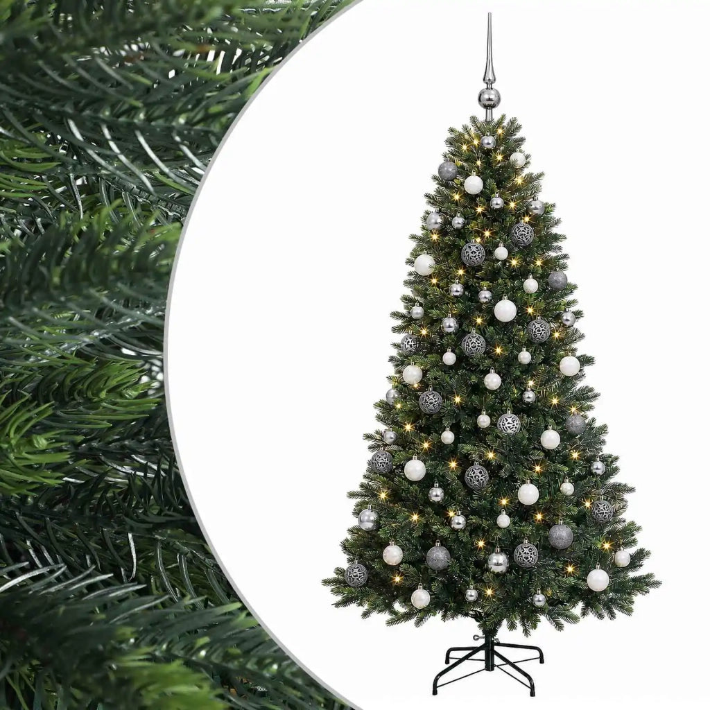 Albero di Natale Artificiale con Palline 240 cm 300 LED 3467242