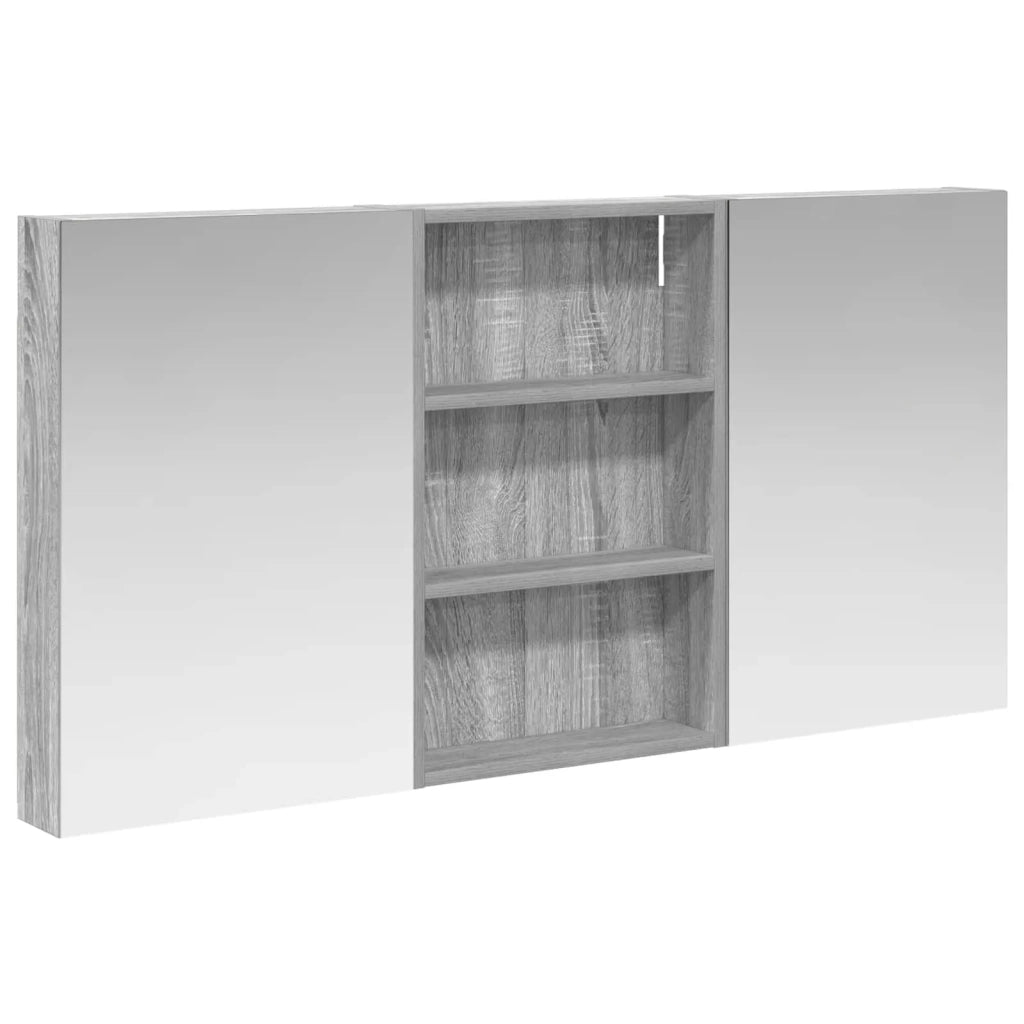 Set di Armadi da Bagno con porta 3 pcs 120 x 10,5 x 60,5 cm 3403733