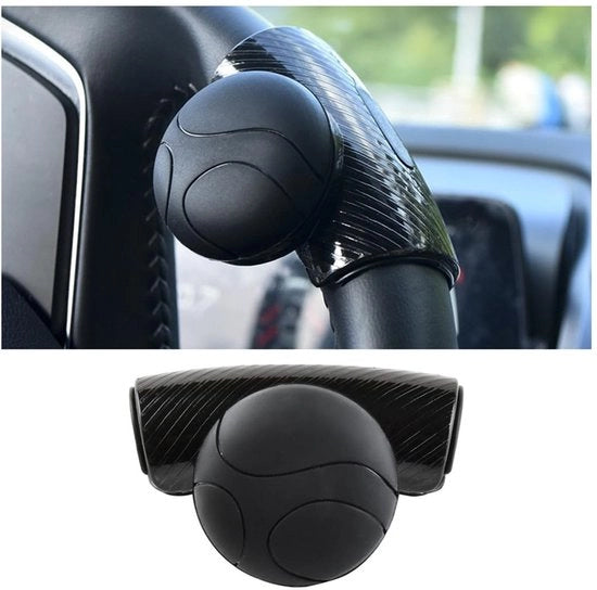 Pomello 360 Gradi Girevole - Regolabile Forma Universale - Spinner Antiscivolo - Accessori Auto - Installazione Facile - Materiale Silicone Tattile - Pomello Sterzo