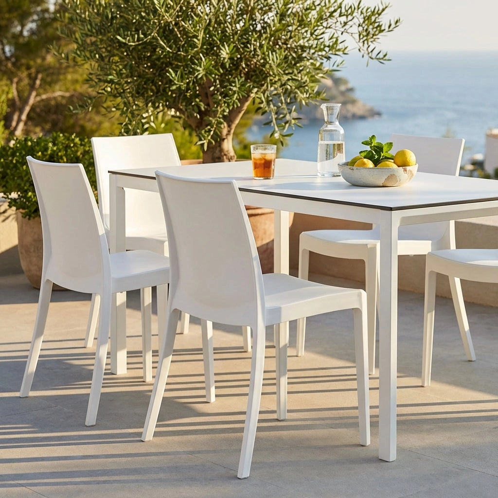 Sedia da Esterno Impilabile in Polipropilene cm 55x47x82 - PERLA