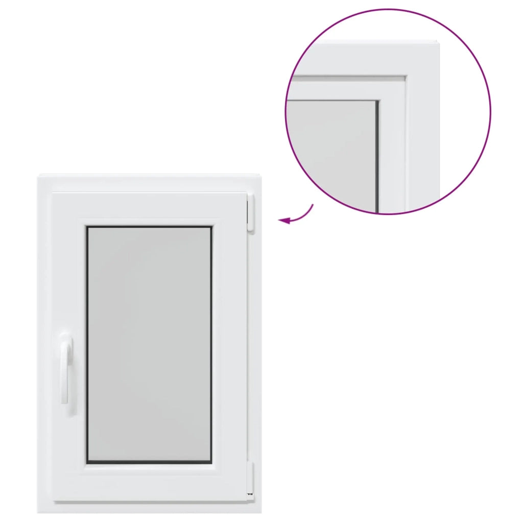 Finestra per Soffitta RISOR 50 x 75 cm PVC e Vetro Bianco CFW2585198