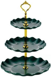 Stazione per Cupcake, Stazione per Torta, Stazione per Dessert, Sfondabile, per Matrimoni, Feste di Compleanno, Tè, Colore Verde
