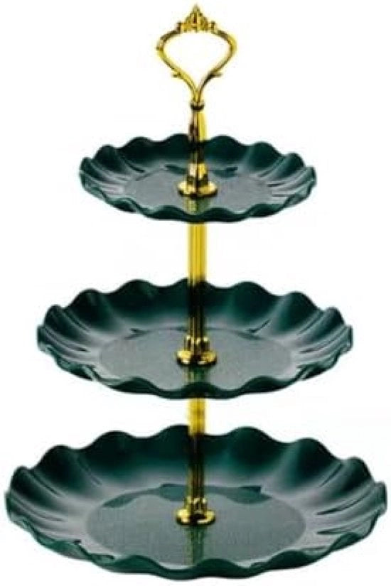 Stazione per Cupcake, Stazione per Torta, Stazione per Dessert, Sfondabile, per Matrimoni, Feste di Compleanno, Tè, Colore Verde
