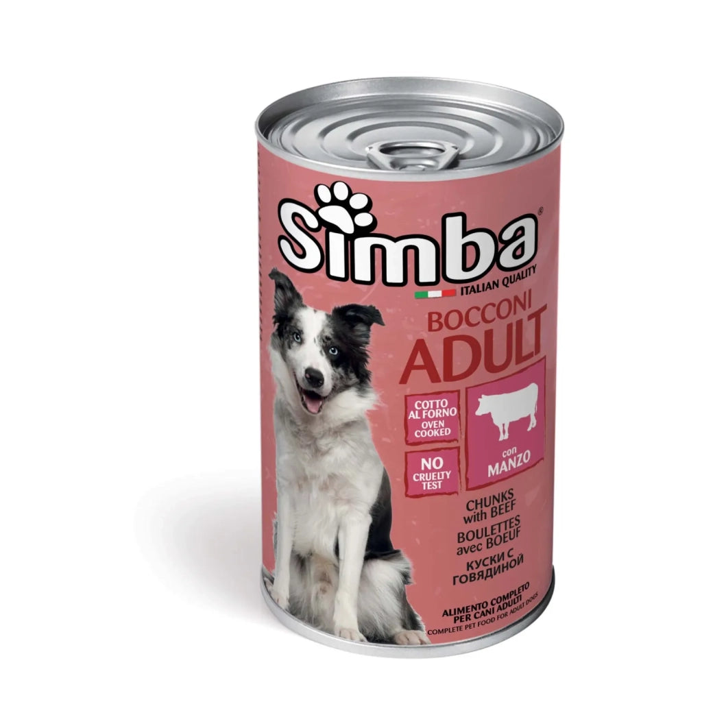 BOCCONI PER CANI 'SIMBA' manzo - gr 415- 24 pezzi  - MONGE